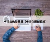 卡塔尔选举结果（卡塔尔现任总统）